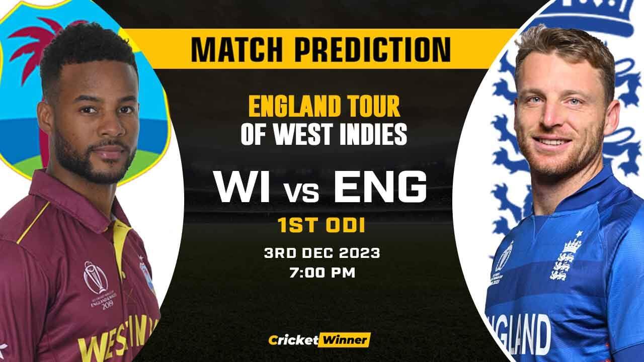 WI vs ENG 1st ODI Match Prediction- Who Will Win Today's Match Between West Indies and England