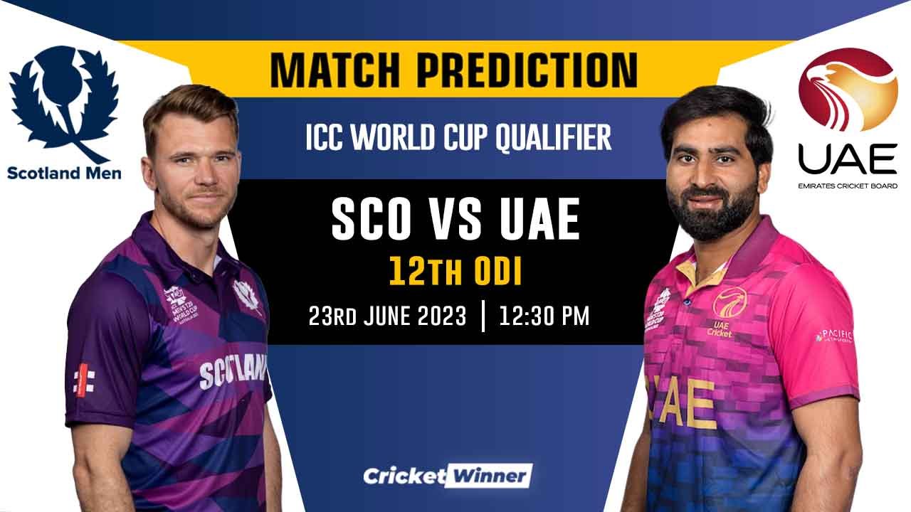 SCOT vs UAE World Cup Qualifier 12th Match Prediction- Who Will Win Today's Match Between Scotland and United Arab Emirates