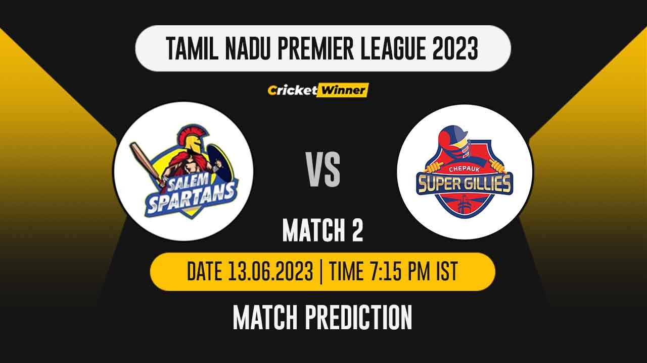SS vs CSG Match Prediction- Who Will Win Today’s IPL Match Between Salem Spartans and Chepauk Super Gillies, TNPL 2023, 2nd Match