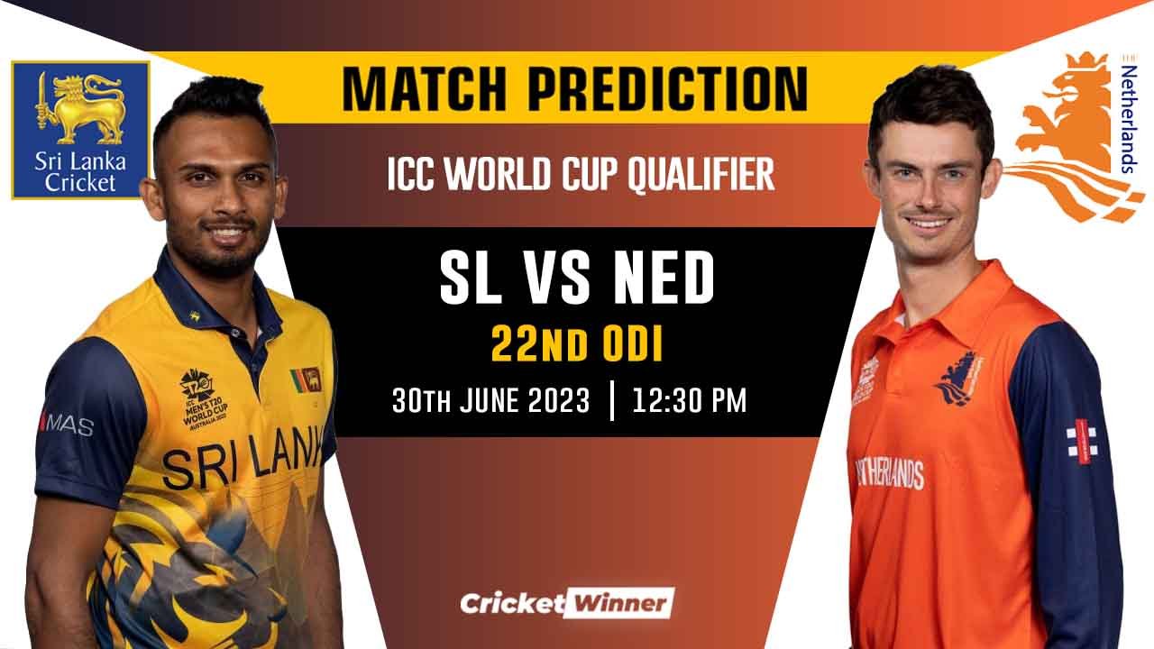 SL vs NED 22nd Match Prediction- Who Will Win Today's Match Between Sri Lanka and Netherlands