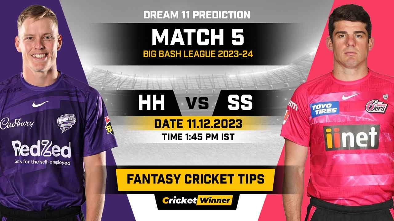 SIX vs HUR Dream11 Prediction, Fantasy Cricket Tips, Probable Playing XI, Pitch Report & Injury Updates For 5th Match