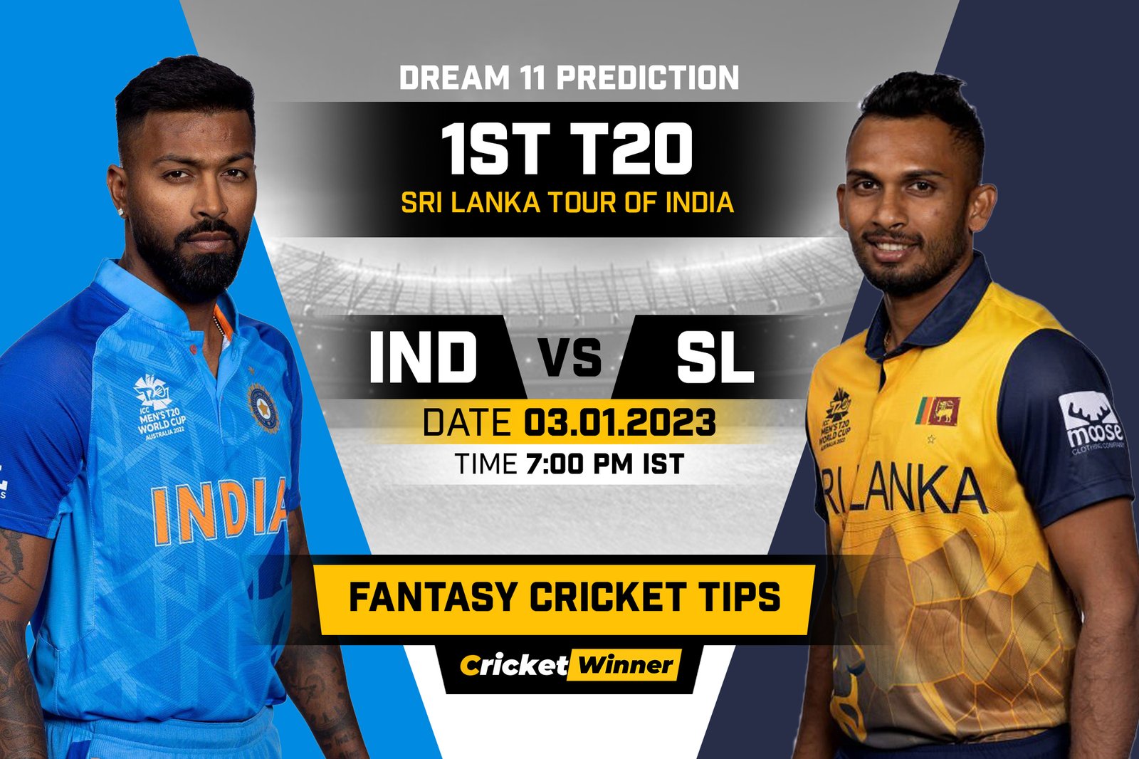 IND vs SL Dream11 Prediction, Fantasy Cricket Tips, Probable Playing 11, Pitch report & injury Updates