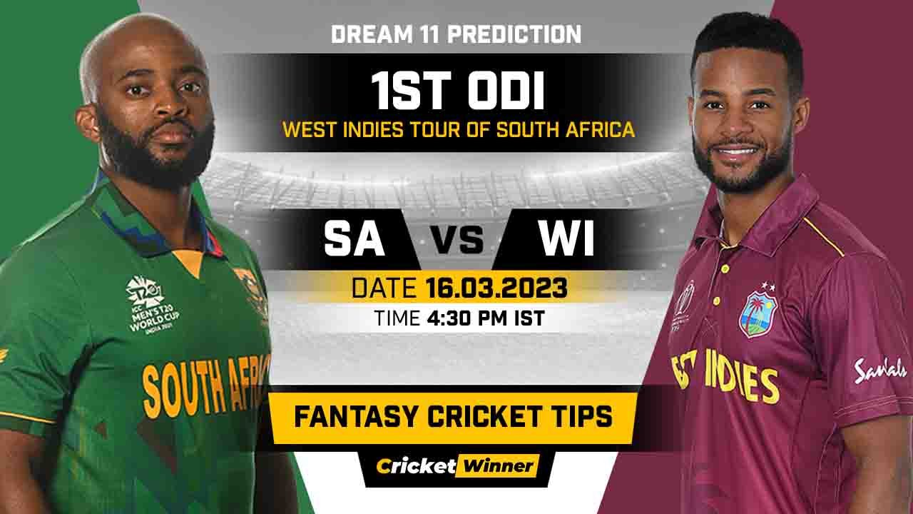 SA vs WI Dream11 Prediction, Fantasy Cricket Tips, Probable Playing XI, Pitch Report & Injury Updates For 1st ODI