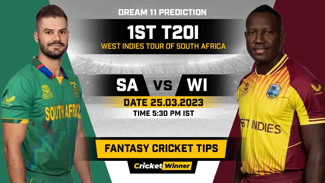 SA vs WI Dream11 Prediction, Fantasy Cricket Tips, Probable Playing XI, Pitch Report & Injury Updates For 1st T20I