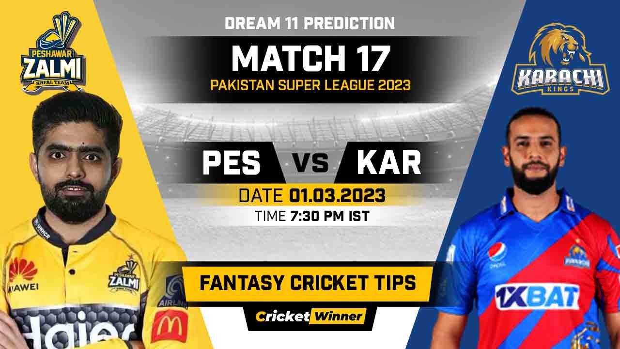 PES vs KAR Dream11 Prediction, Fantasy Cricket Tips, Probable Playing XI, Pitch Report & Injury Updates For 17th Match