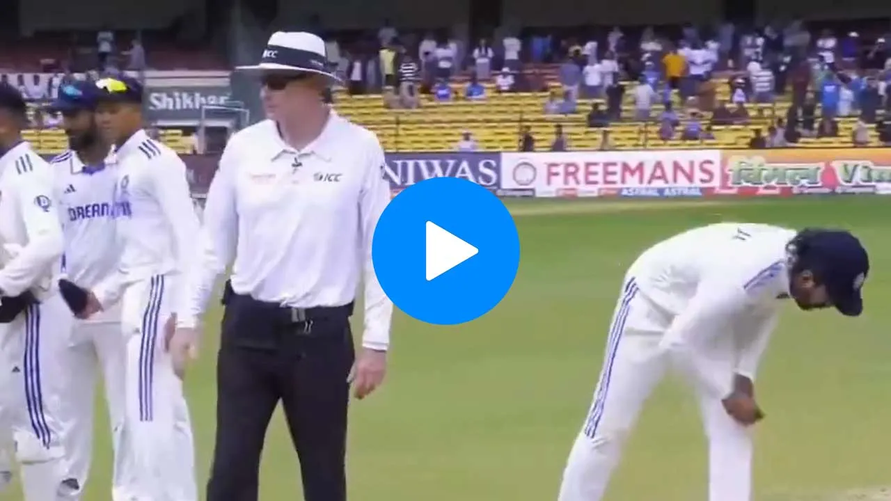 KL Rahul touching ground after the match against NZ