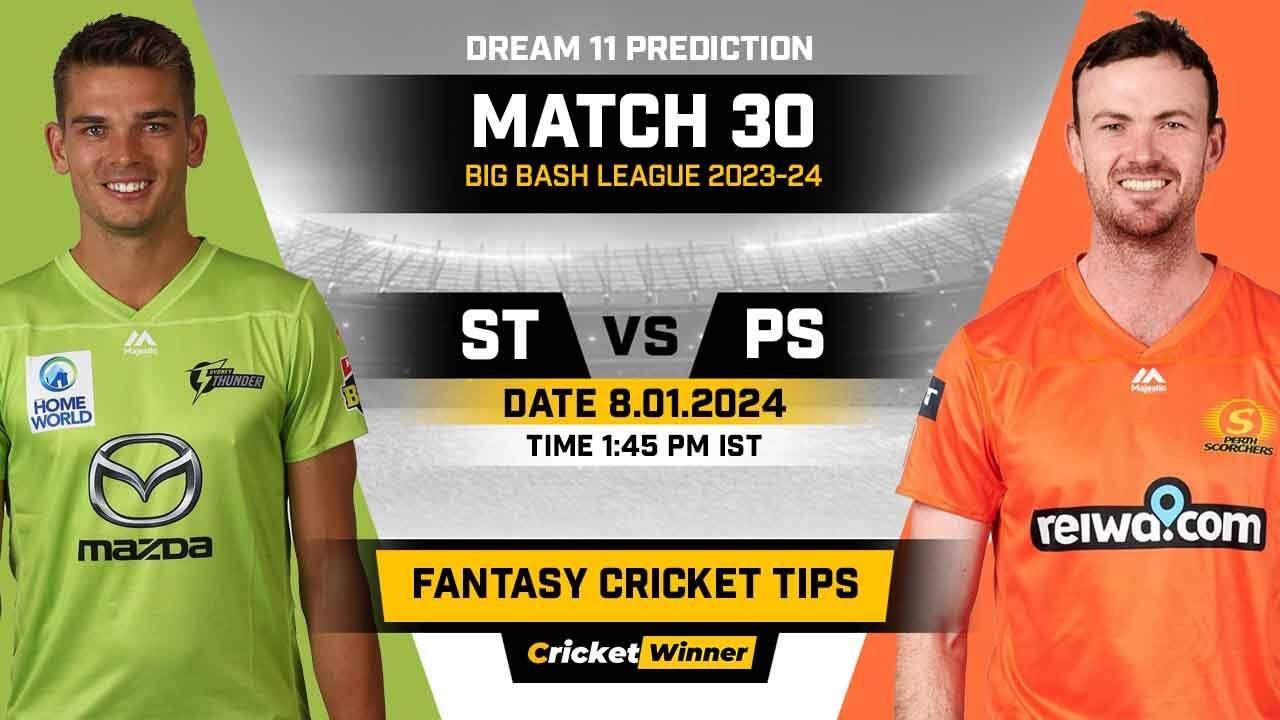 SCO vs THU Dream11 Prediction, Fantasy Cricket Tips, Probable Playing XI, Pitch Report & Injury Updates For 30th Match