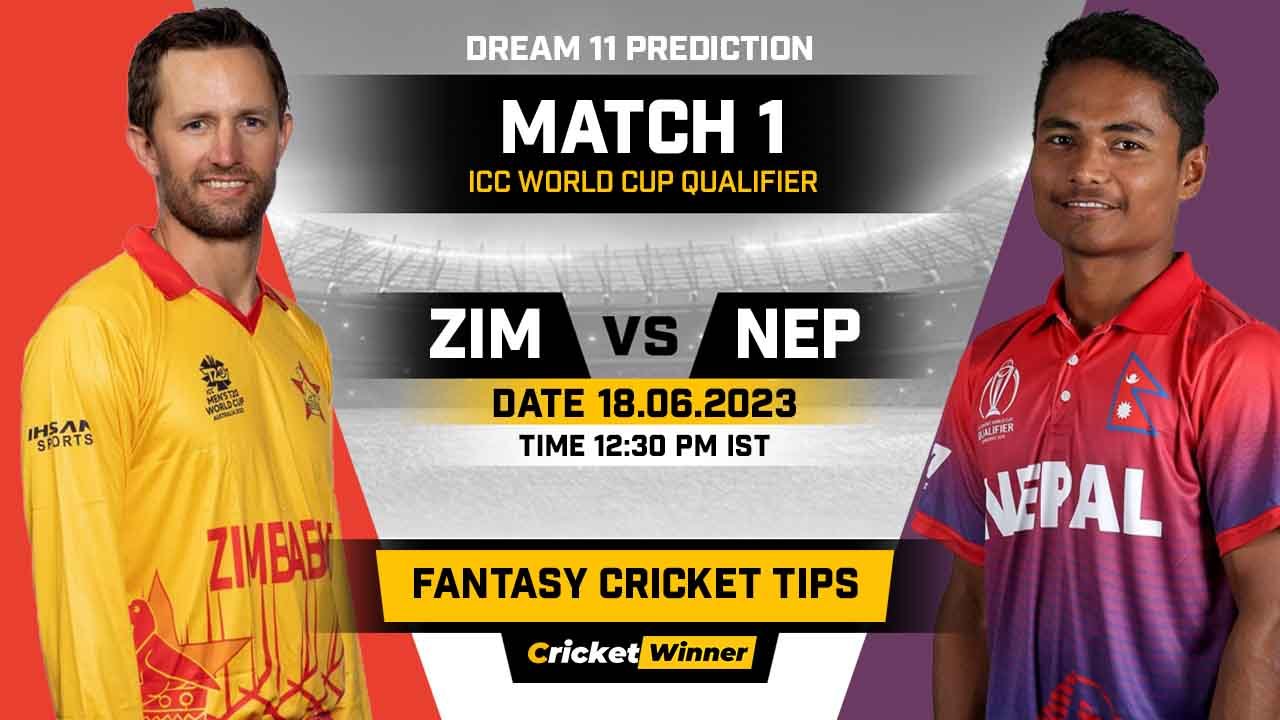 ZIM vs NEP Dream11 Prediction, Fantasy Cricket Tips, Probable Playing XI, Pitch Report & Injury Updates For 1st Match