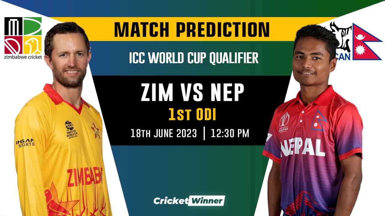 ZIM vs NEP World Cup Qualifier 1st Match Prediction- Who Will Win Today's Match Between Zimbabwe and Nepal