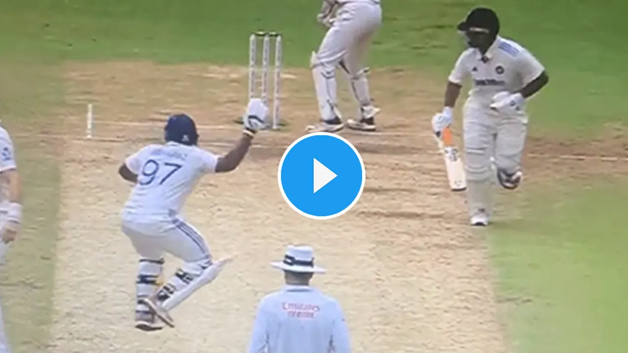 Sarfaraz's hilarious celebration after mix-up with Pant