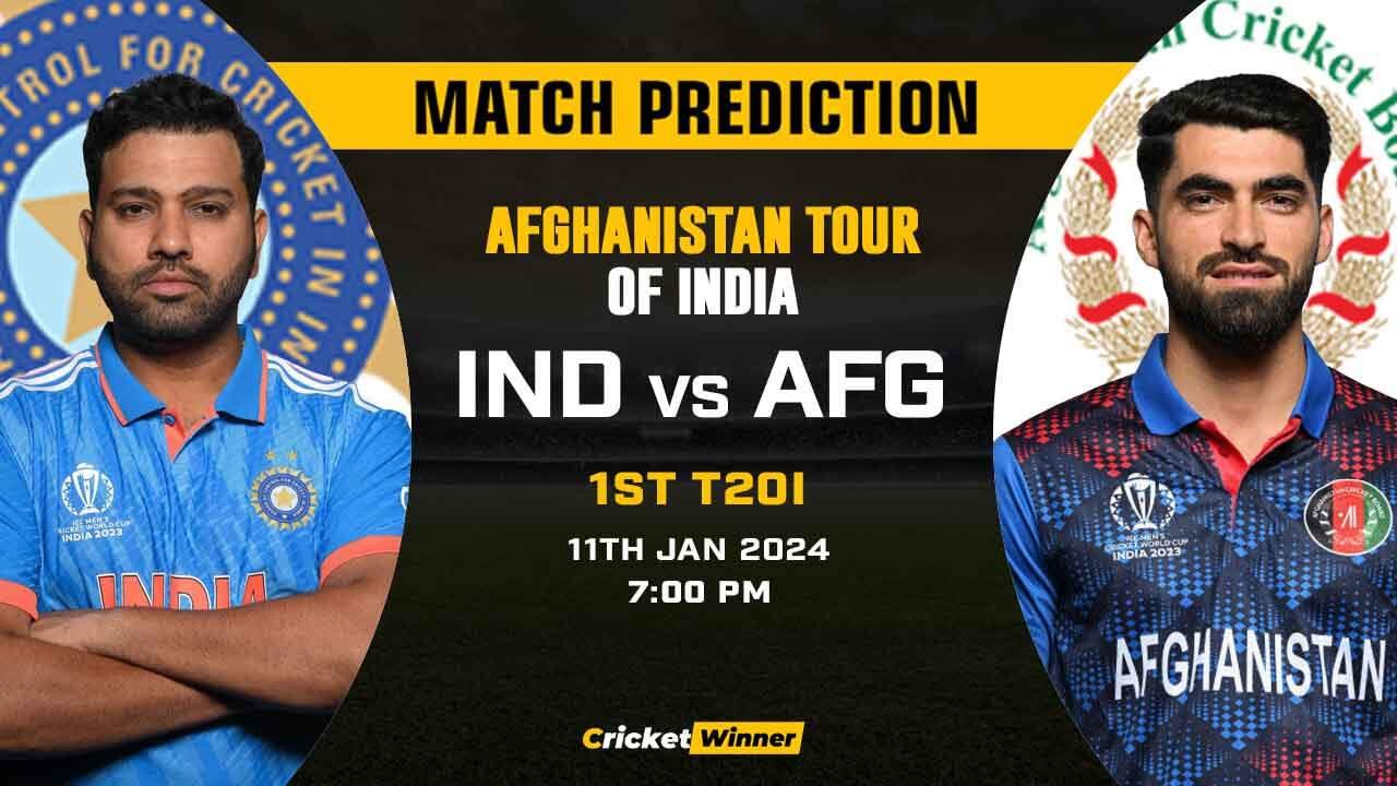 IND vs AFG 1st T20I Match Prediction- Who Will Win Today's Match Between India and Afghanistan