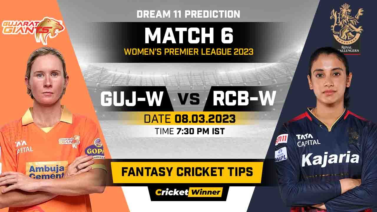 GUJ-W vs RCB-W Dream11 Prediction, Fantasy Cricket Tips, Probable Playing XI, Pitch Report & Injury Updates For 06th Match
