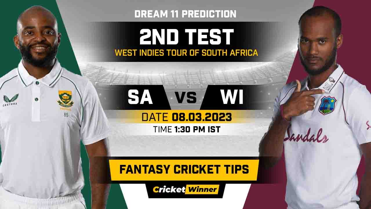 SA vs WI Dream11 Prediction, Fantasy Cricket Tips, Probable Playing XI, Pitch Report & Injury Updates For 2nd Test