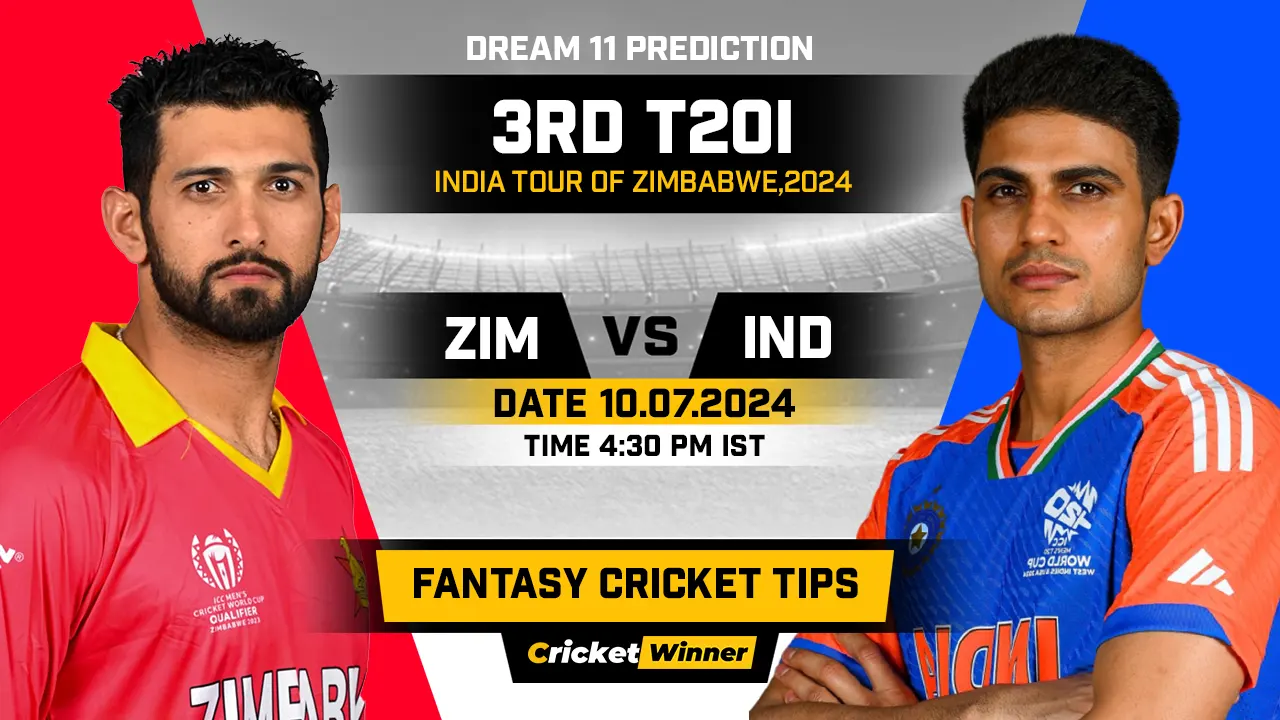 ZIM vs IND Dream11 Prediction, Fantasy Cricket Tips, Probable Playing XI, Pitch Report & Injury Updates For 3rd T20I Match