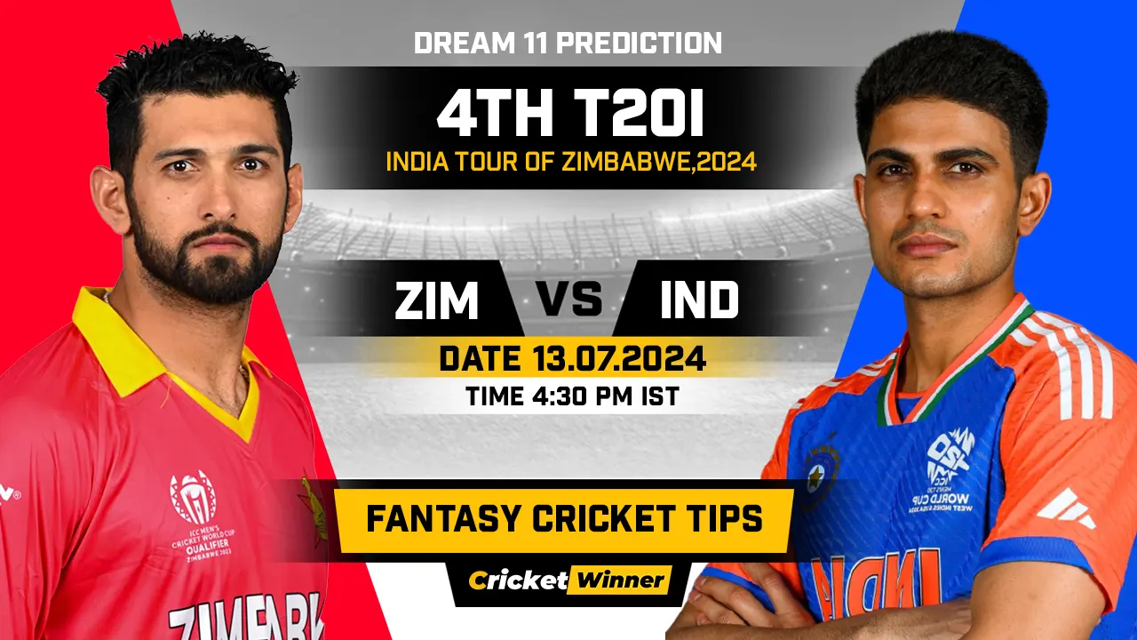 ZIM vs IND Dream11 Prediction, Fantasy Cricket Tips, Probable Playing XI, Pitch Report & Injury Updates For 4th T20I Match