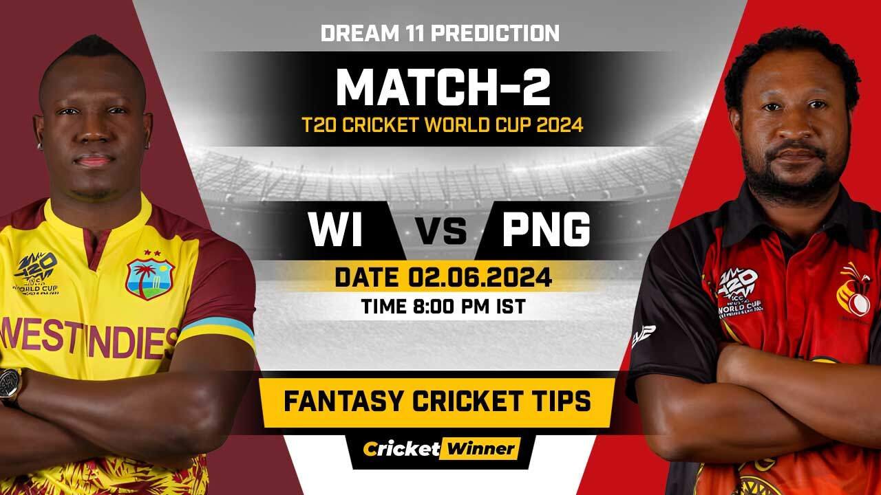 WI vs PNG Dream11 Prediction, Fantasy Cricket Tips, Probable Playing XI, Pitch Report & Injury Updates For 2nd Match