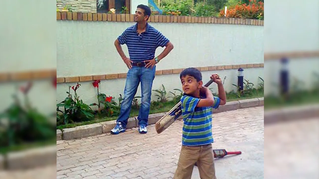 Rahul Dravid and Samit Dravid 