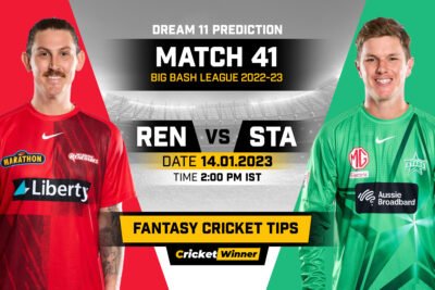 REN vs STA Dream11 Prediction, Fantasy Cricket Tips, Probable Playing 11, Pitch report & injury Updates