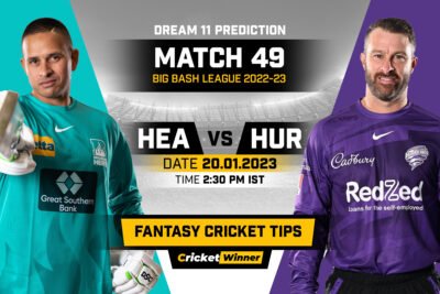 HEA vs HUR Dream11 Prediction, Fantasy Cricket Tips, Probable Playing 11, Pitch report & injury Updates