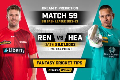 REN vs HEA Dream11 Prediction, Fantasy Cricket Tips, Probable Playing XI, Pitch Report & Injury Updates For Knockout