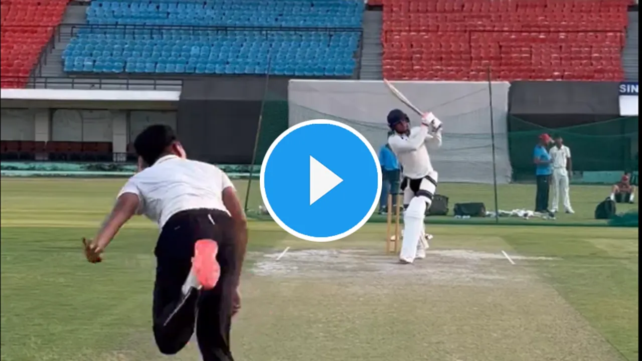 Shubman Gill bats at PCA Stadium in Mohali