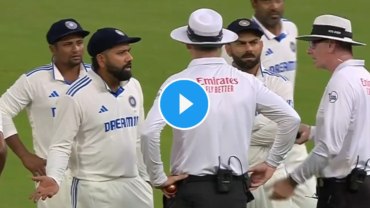 Rohit and Kohli unhappy with umpires' decision