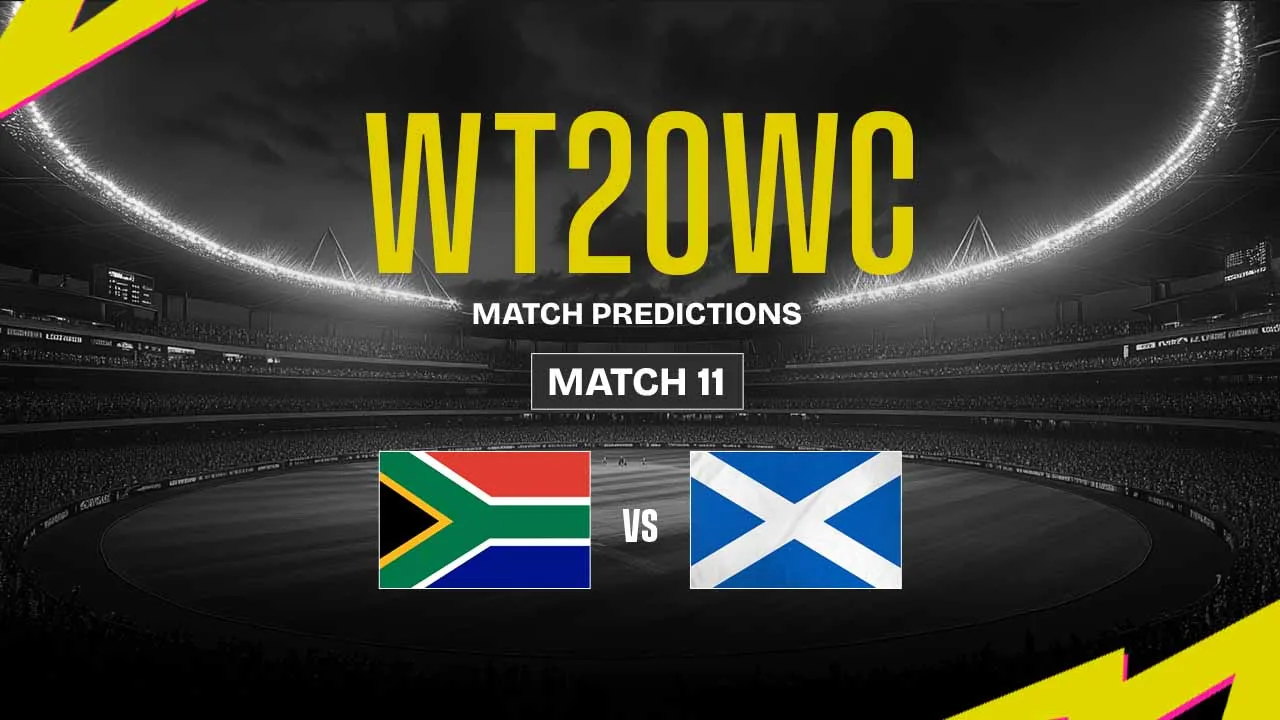 Women's T20 World Cup 2024: 11th Match, SCO-W vs SA-W, Match Prediction - Who Will Win Today?