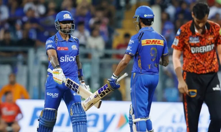 Mumbai Indians beat Sunrisers Hyderabad by 7 wickets