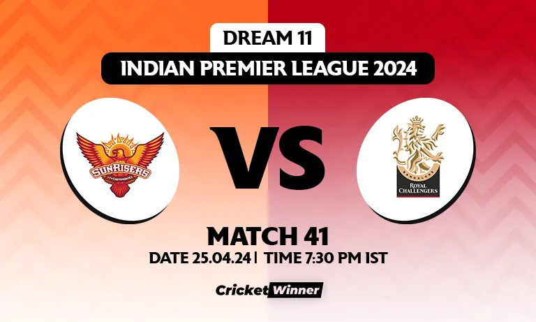RCB vs SRH Dream11 Prediction, Fantasy Cricket Tips, Probable Playing XI, Pitch Report & Injury Updates For 41th Match
