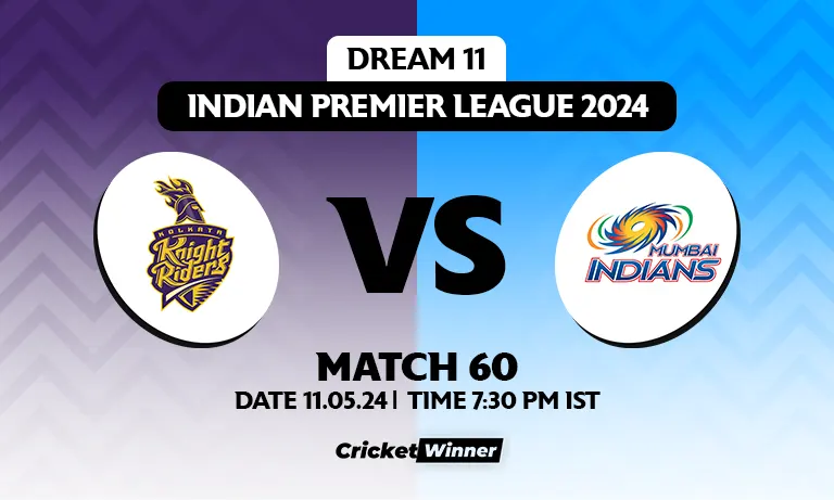 KKR vs MI Dream11 Prediction, Fantasy Cricket Tips, Probable Playing XI, Pitch Report & Injury Updates For 60th Match