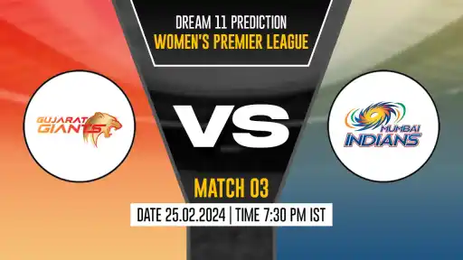 GUJ-W vs MI-W Dream11 Prediction, Fantasy Cricket Tips, Probable Playing XI, Pitch Report & Injury Updates For 03rd Match