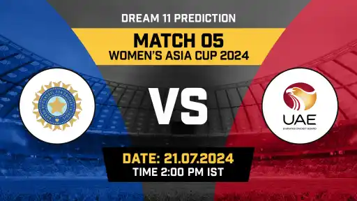 IND-W vs UAE-W Dream11 Prediction, Fantasy Cricket Tips, Probable Playing XI, Pitch Report & Injury Updates For 05th Match