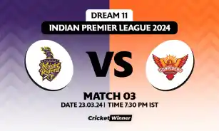 KKR vs SRH Dream11 Prediction, Fantasy Cricket Tips, Probable Playing XI, Pitch Report & Injury Updates For 03rd Match