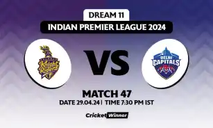 DC vs KKR Dream11 Prediction, Fantasy Cricket Tips, Probable Playing XI, Pitch Report &amp; Injury Updates For 47th Match