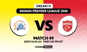 CSK vs PBKS Dream11 Prediction, Fantasy Cricket Tips, Probable Playing XI, Pitch Report & Injury Updates For 49th Match