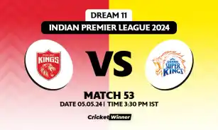 PBKS vs CSK Dream11 Prediction, Fantasy Cricket Tips, Probable Playing XI, Pitch Report &amp; Injury Updates For 53th Match