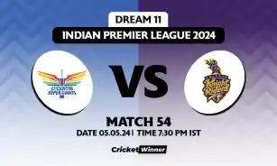 LSG vs KKR Dream11 Prediction, Fantasy Cricket Tips, Probable Playing XI, Pitch Report &amp; Injury Updates For 54th Match