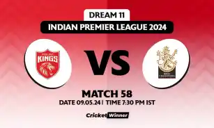 PBKS vs RCB Dream11 Prediction, Fantasy Cricket Tips, Probable Playing XI, Pitch Report &amp; Injury Updates For 58th Match