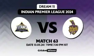 GT vs KKR Dream11 Prediction, Fantasy Cricket Tips, Probable Playing XI, Pitch Report & Injury Updates For 63th Match
