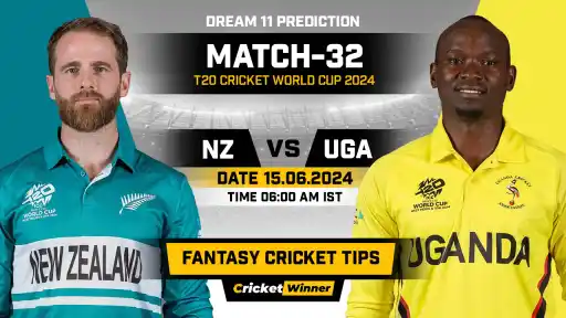 NZ vs UGA Dream11 Prediction, Fantasy Cricket Tips, Probable Playing XI, Pitch Report &amp; Injury Updates For 32th Match - Cricket Winner