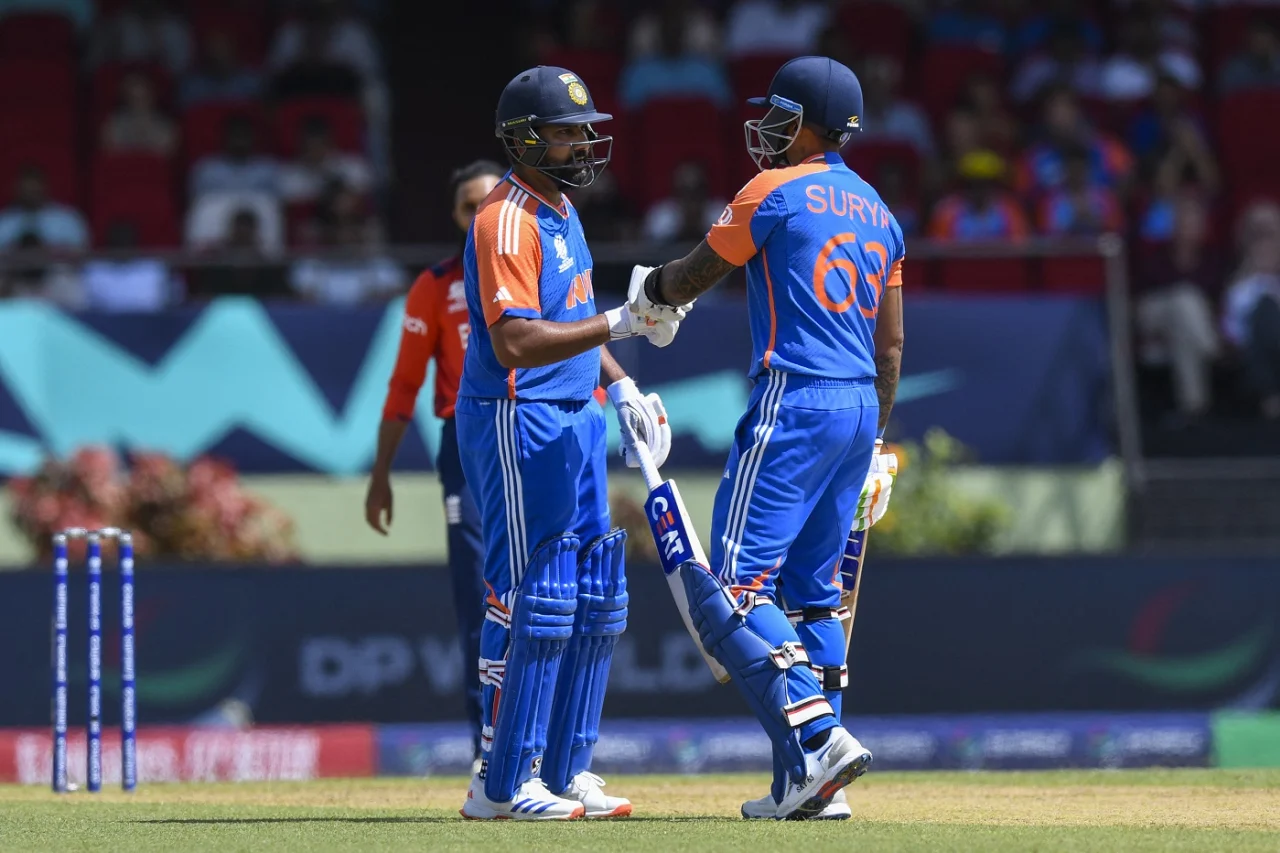 T20 World Cup 2024, 2nd Semi-Final, India vs England: Rohit Sharma and Suryakumar anchor India to commendable total against England