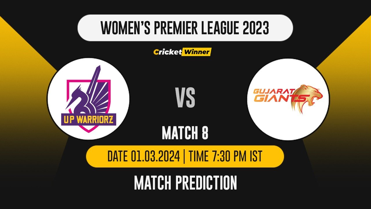 GG-W vs UPW-W Match Prediction- Who Will Win Today’s T20 Match Between Gujarat Giants and UP Warriorz, WPL, 8th Match