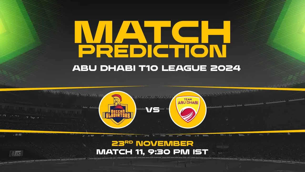 Abu Dhabi T10: 11th Match, DG vs TAD, Match Prediction - Who Will Win Today?