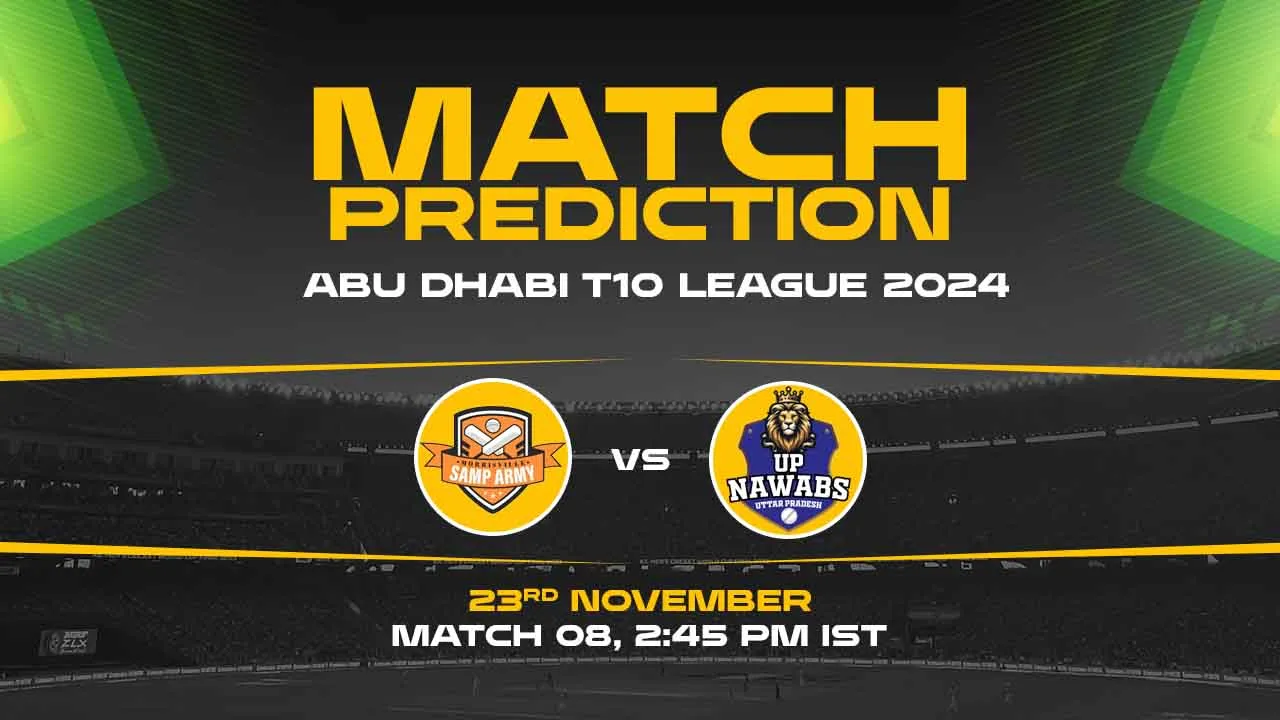 Abu Dhabi T10: 8th Match, SA vs UPN, Match Prediction - Who Will Win Today?