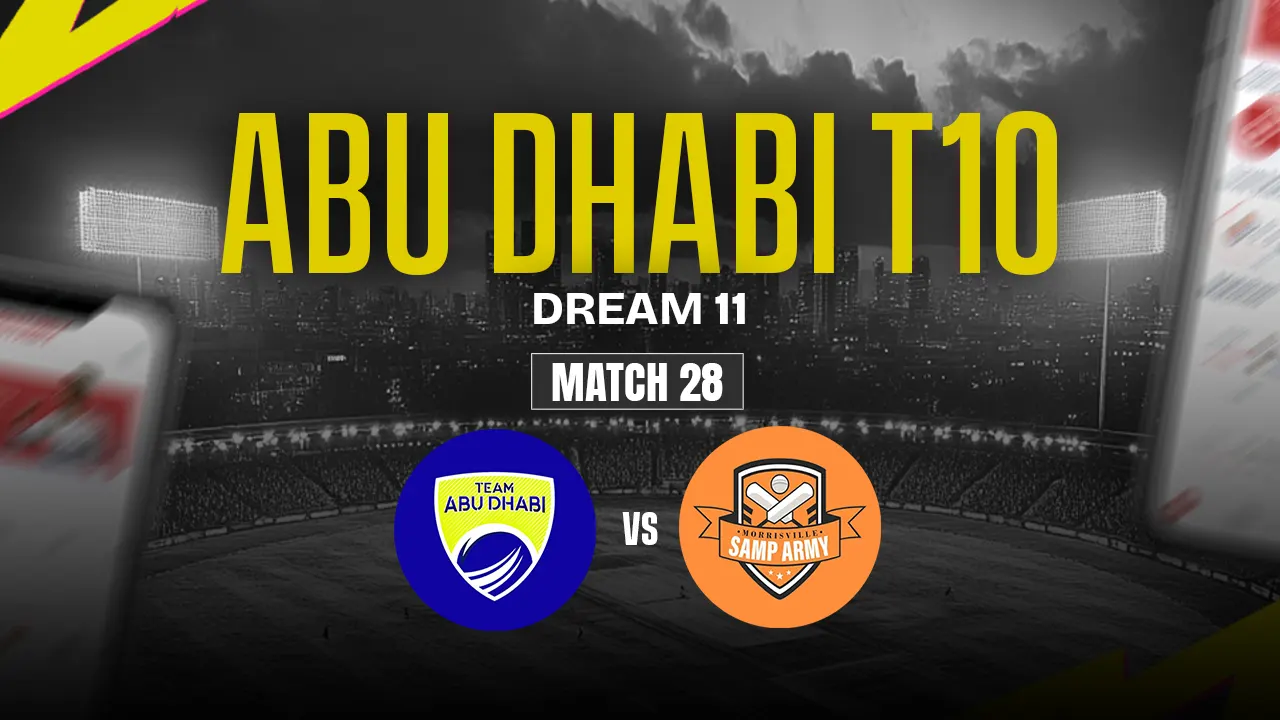 TAD vs MSA Dream11 Prediction, Team Abu Dhabi vs Morrisville Samp Army, 28th Match