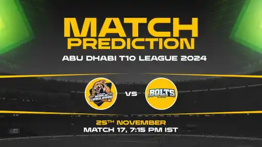 Abu Dhabi T10: 17th Match, CB vs AB, Match Prediction - Who Will Win Today?