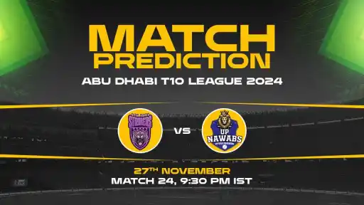 Abu Dhabi T10: 24th Match, NYS vs UPN, Match Prediction - Who Will Win Today?