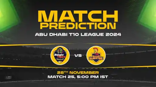 Abu Dhabi T10: 25th Match, BT vs DG, Match Prediction - Who Will Win Today?