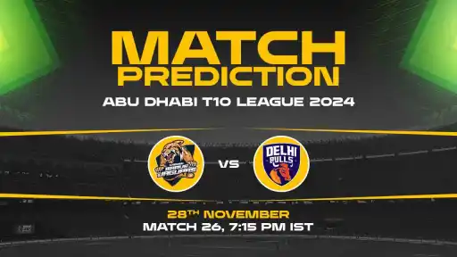 Abu Dhabi T10: 26th Match, CB vs DB, Match Prediction - Who Will Win Today?