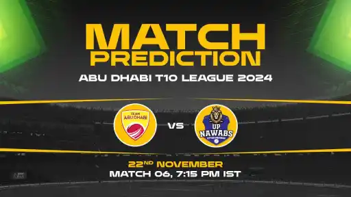 Abu Dhabi T10: 6th Match, TAD vs UPN, Match Prediction - Who Will Win Today?